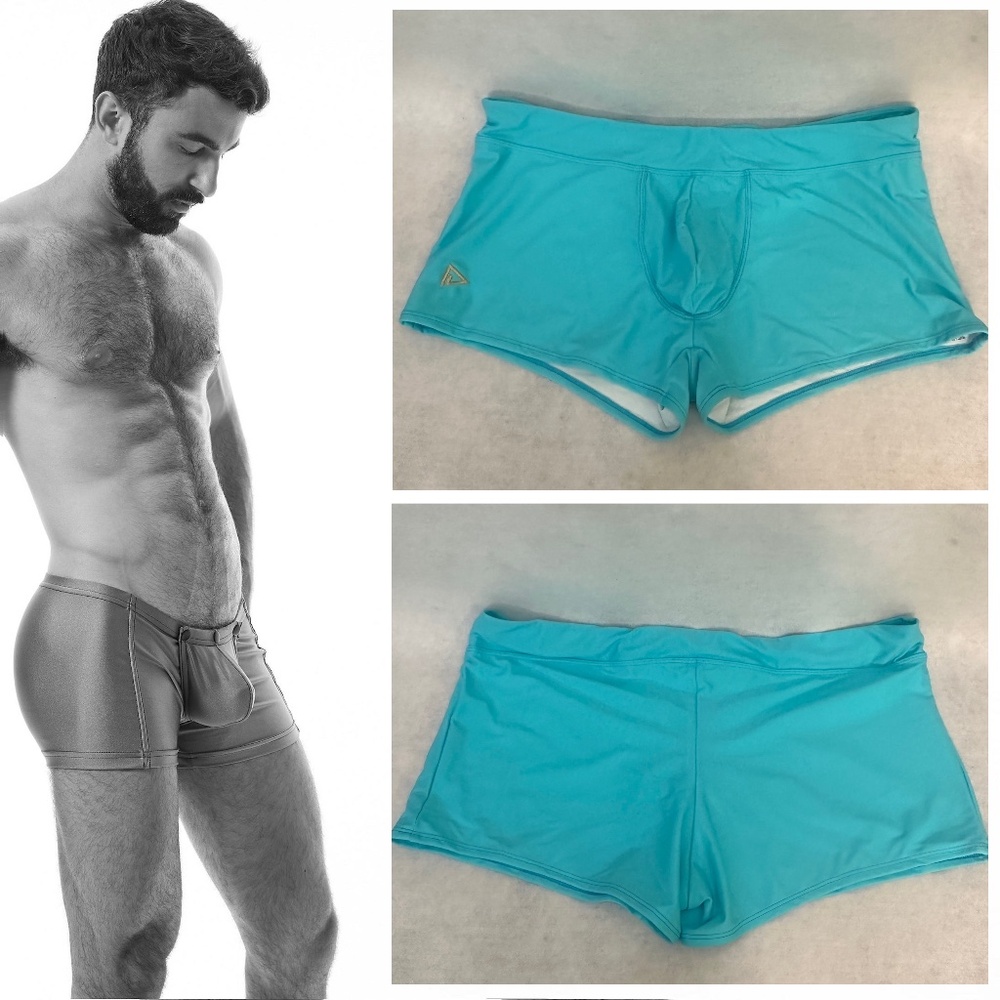 Play Out Square Cut Pouch Swim Briefs 4XL 40-48" waist NWOT mannequin display